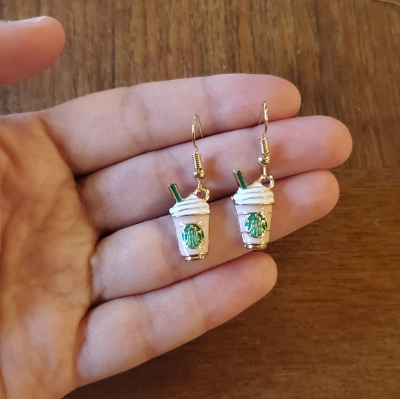 NWOT Starbucks Frappuccino Earrings - Picture 3 of 4